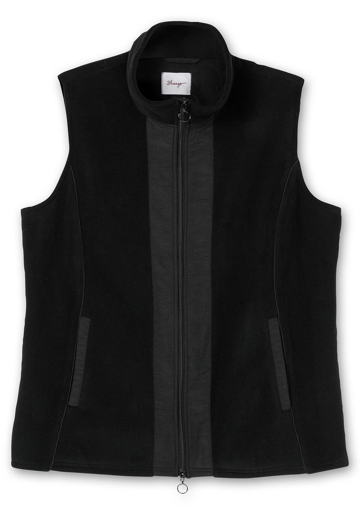 Sheego Fleeceweste Mit Stehkragen Und 2-Wege-Zipper – Bild 3