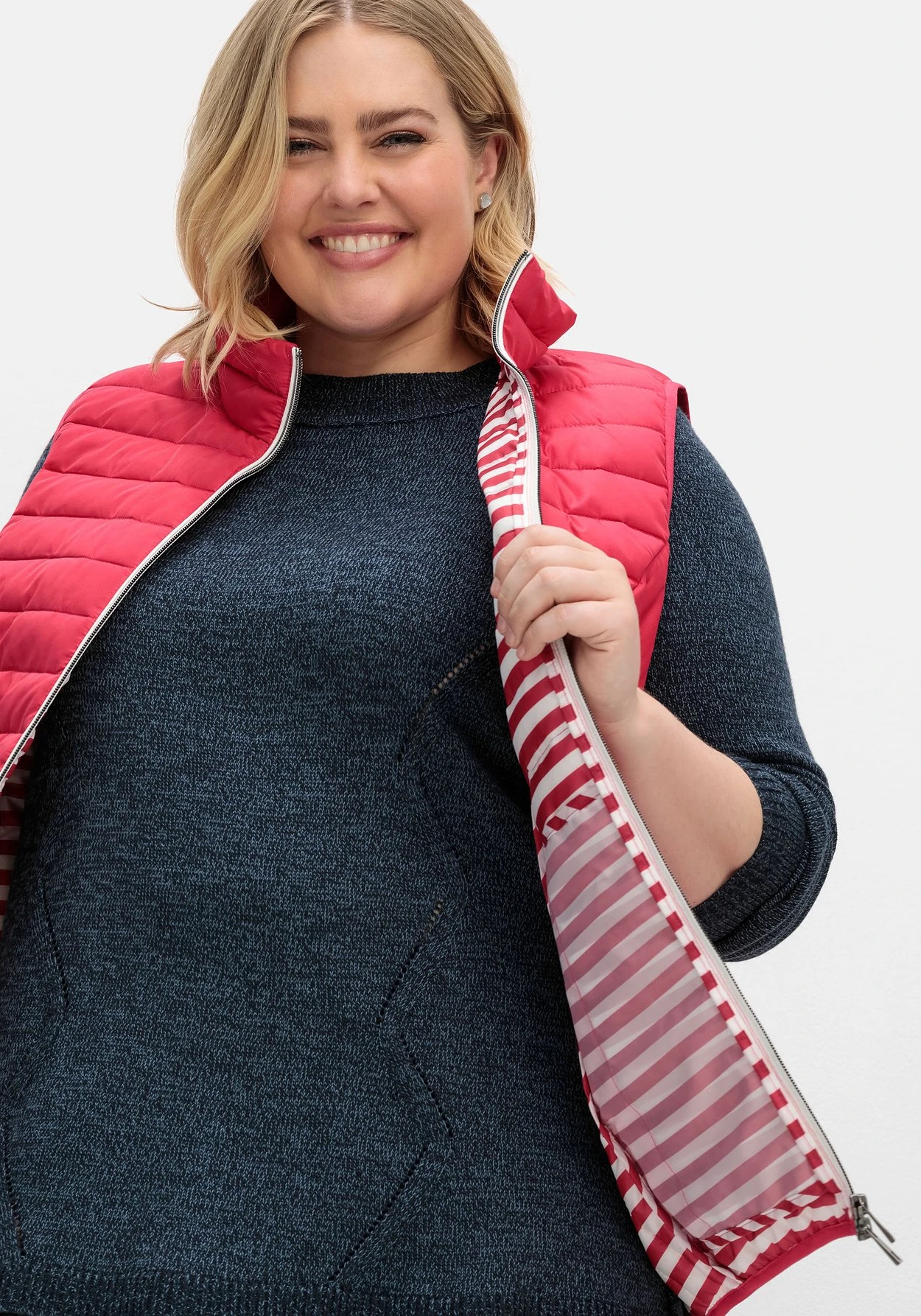 Sheego Leicht Wattierte Steppweste Mit 2-Wege-Zipper – Bild 6