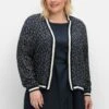Sheego Verschlusslose Blousonjacke Mit Minimalprint