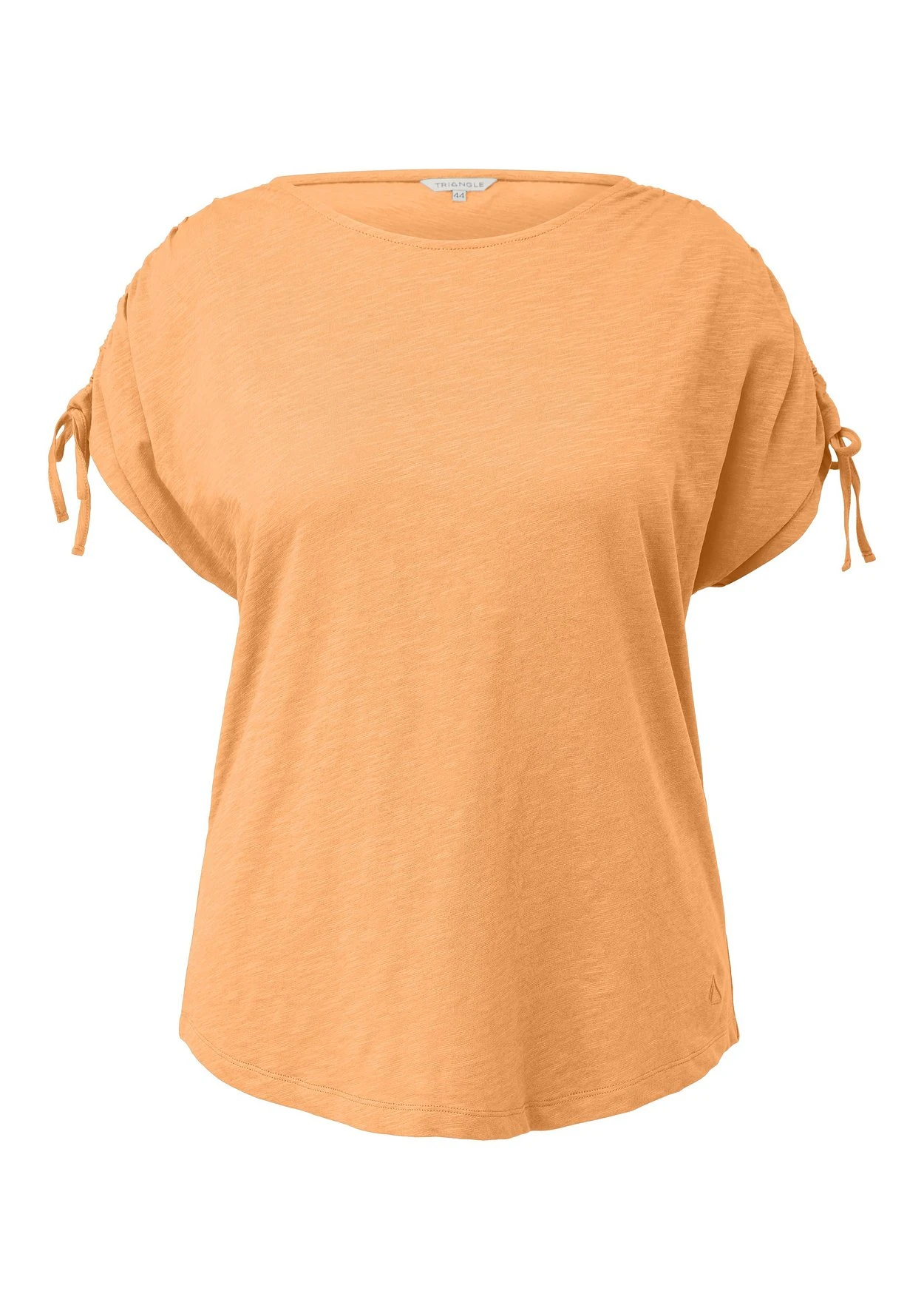 Triangle Shirt Mit Raffungen Am Ärmel, Aus Flammgarn-Jersey