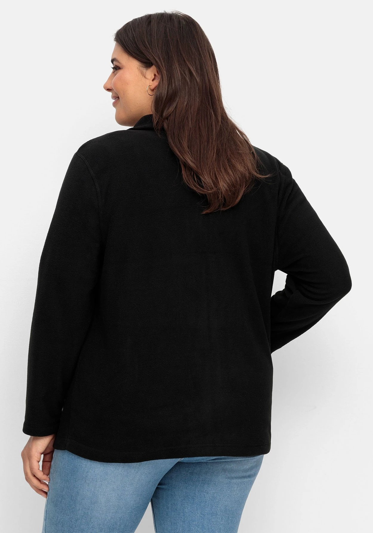 Sheego Kuschelige Fleecejacke Mit Reißverschluss – Bild 2