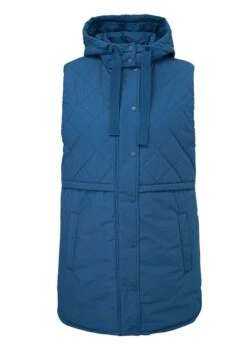 Triangle Warm Wattierte Steppweste Mit Kapuze